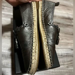 COACH espadrilles, Color gunmetal metallic dark gray. Size 6.5